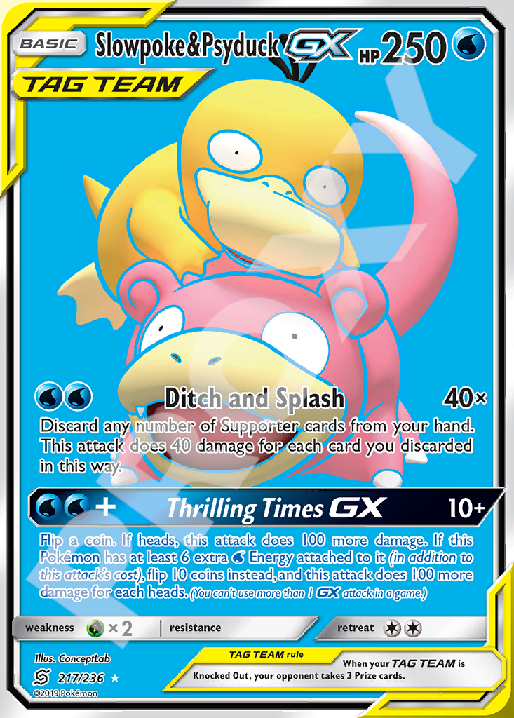 Slowpoke&Psyduck GX 217 – Hidden Fates | The Proxy Lab
