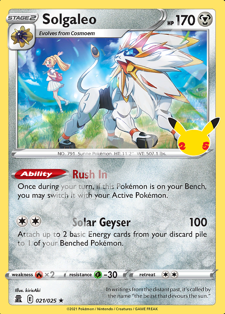 Solgaleo 021 – Celebrations | The Proxy Lab