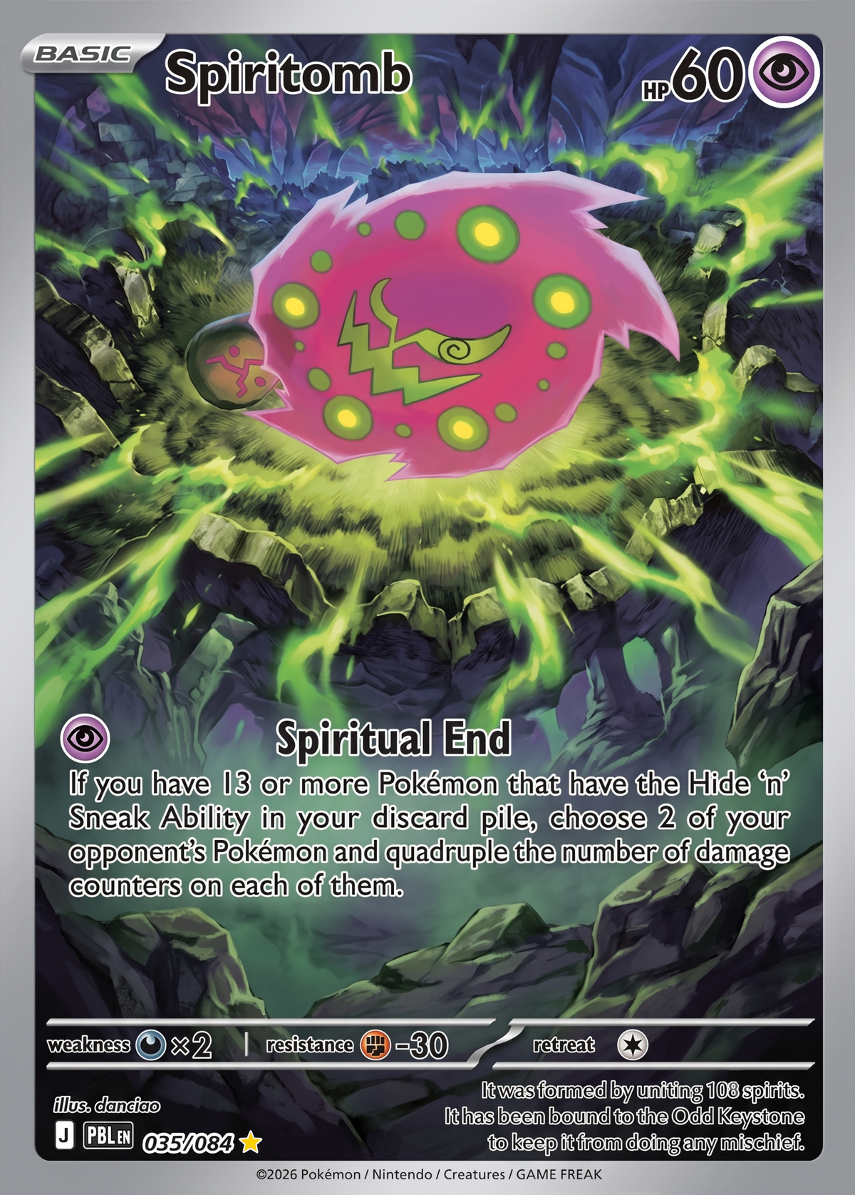 Mega Evolution | Pitch Black | Spiritomb EXTENDED ART