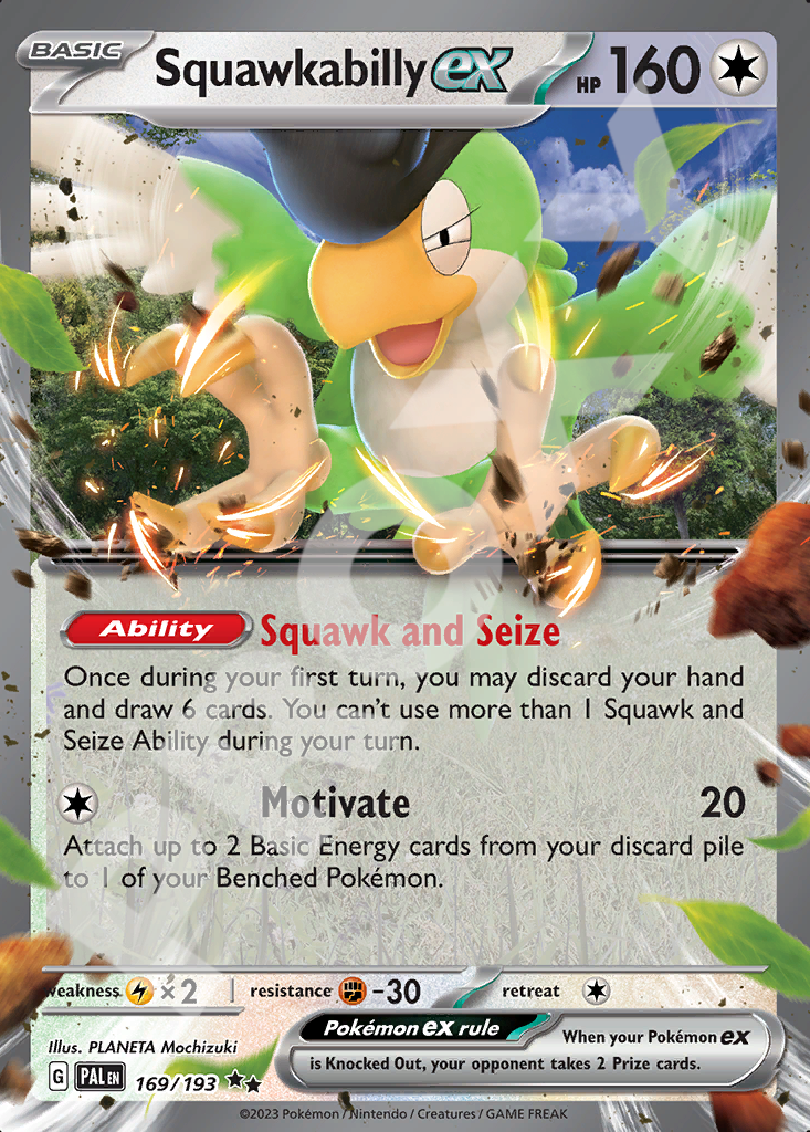 Squawkabilly EX 169 – Paldea Evolved | The Proxy Lab