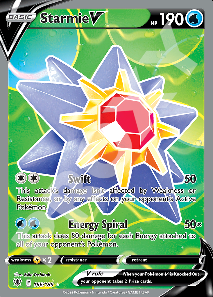 Starmie V 166 – Astral Radiance | The Proxy Lab