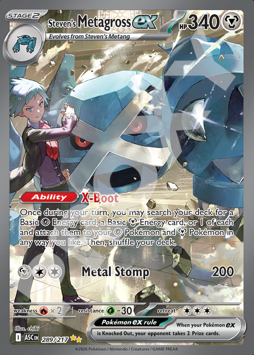 Stevens Metagross EX 289 – Ascended Heroes | The Proxy Lab