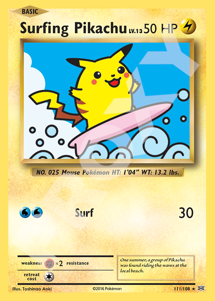 Surfing Pikachu 111 – Evolutions | The Proxy Lab