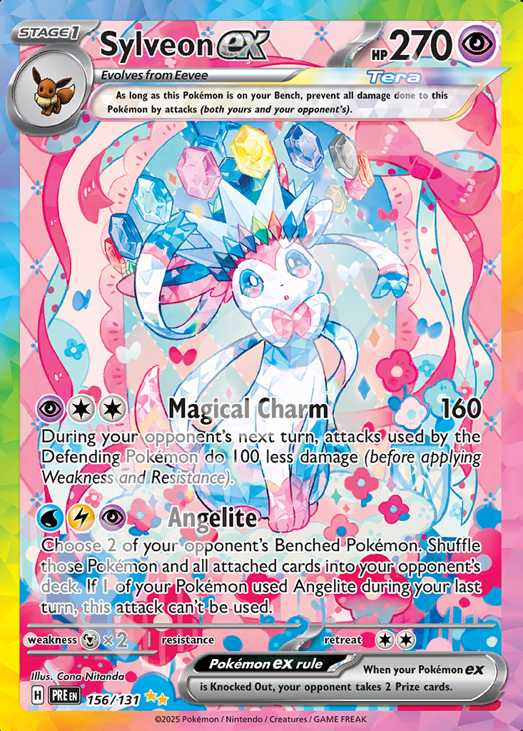 Sylveon EX 156 – Prismatic Evolutions | The Proxy Lab