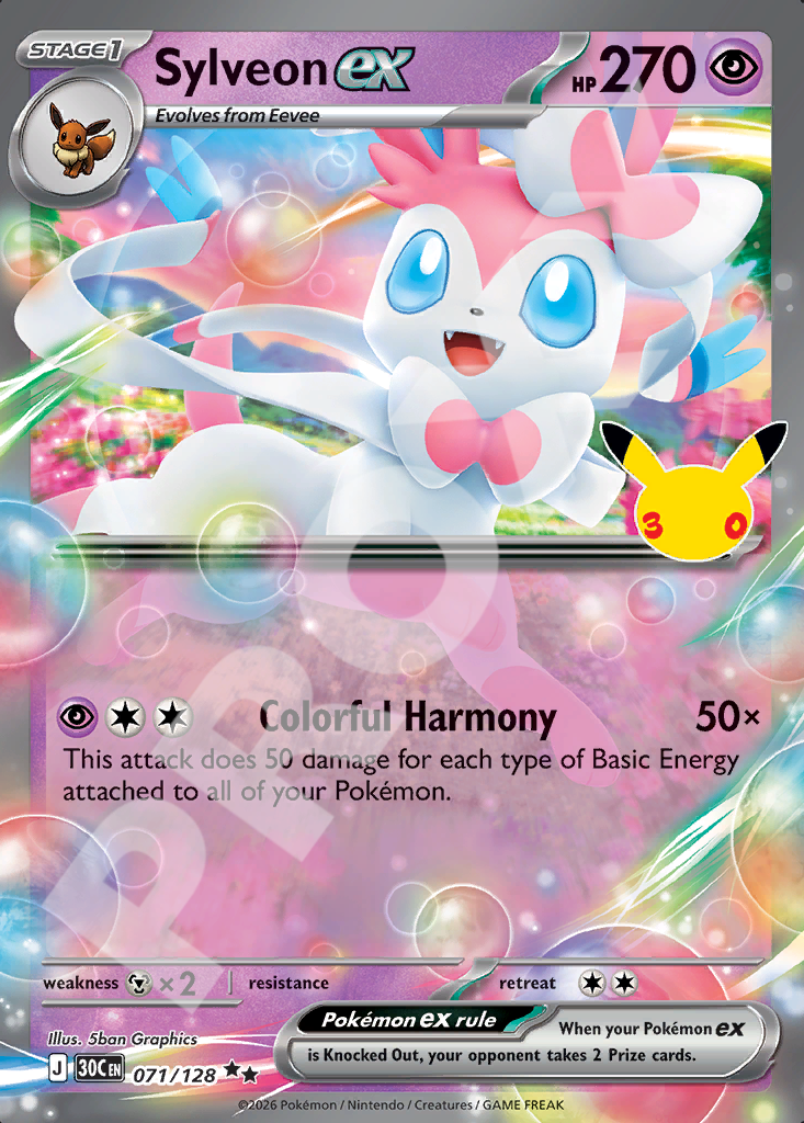 Sylveon ex 071 – 30th Celebration | The Proxy Lab