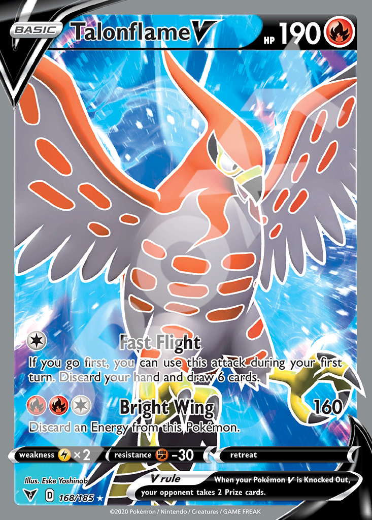 Talonflame V 168 – Vivid Voltage | The Proxy Lab