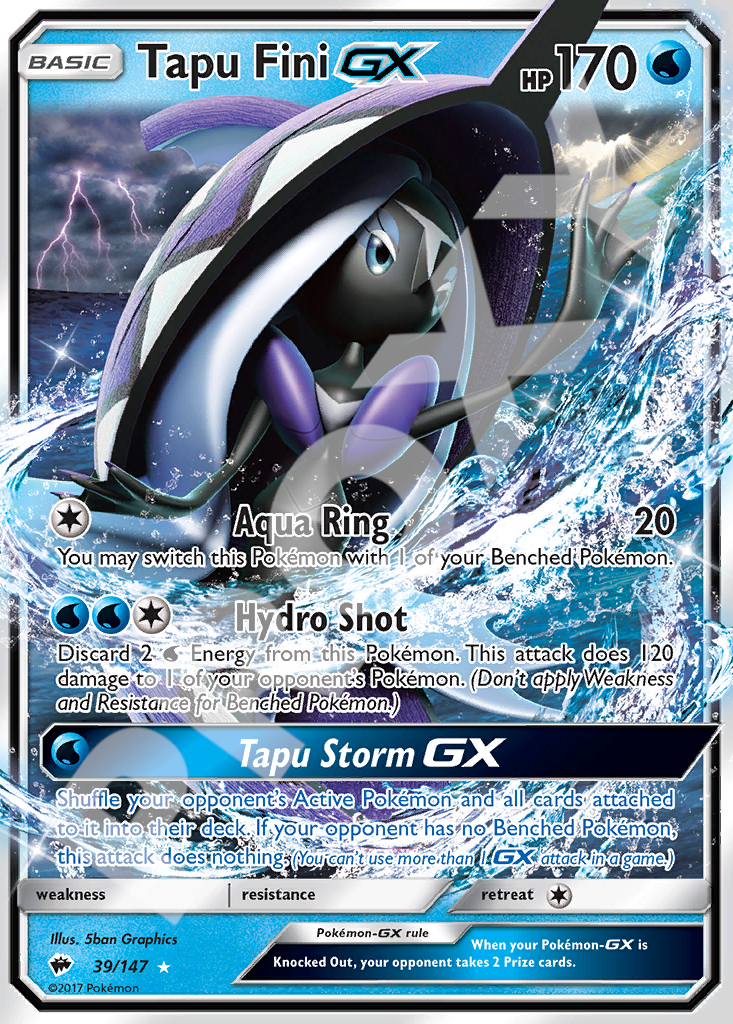 Tapu Fini GX 39 – Burning Shadows | The Proxy Lab