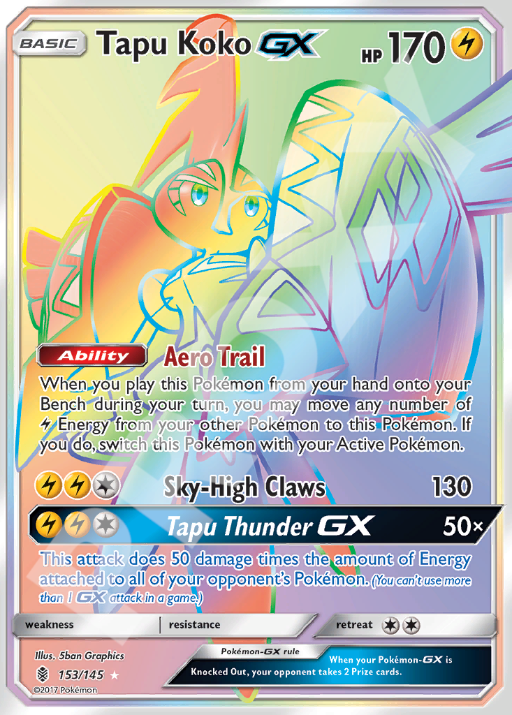 Tapu Koko GX 153 – Guardians Rising | The Proxy Lab