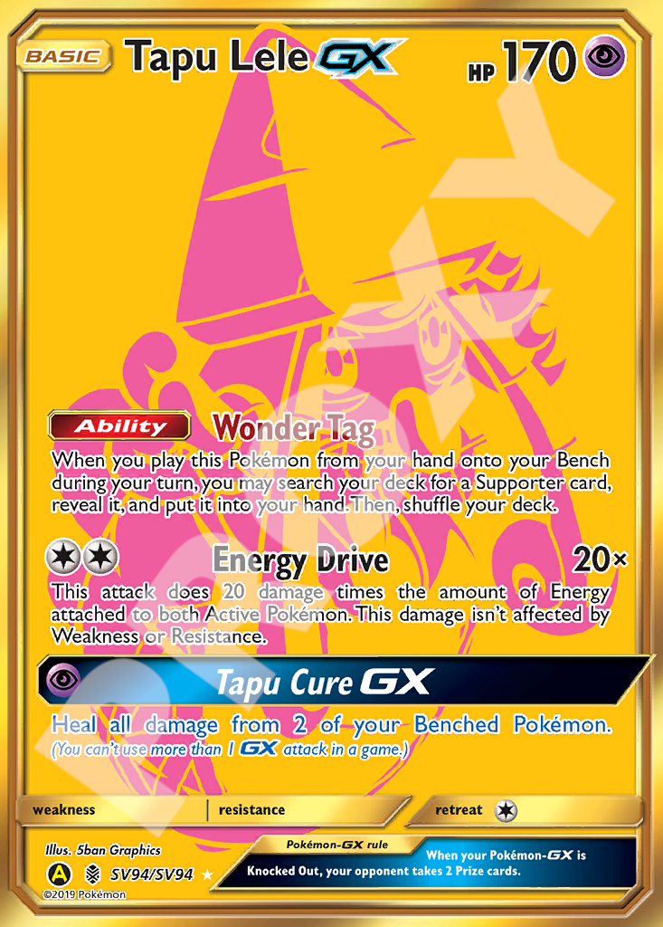 Tapu Lele GX SV94 – Hidden Fates | The Proxy Lab