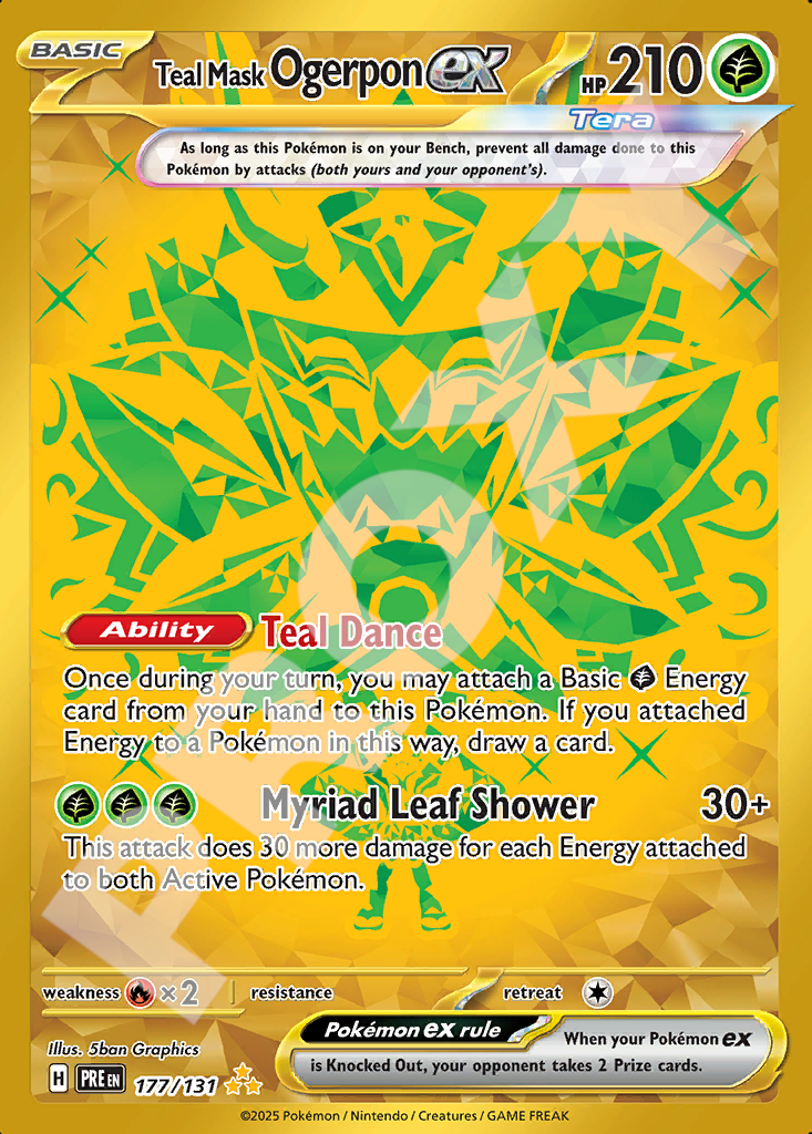 Teal Mask Ogerpon EX 177 – Prismatic Evolutions | The Proxy Lab