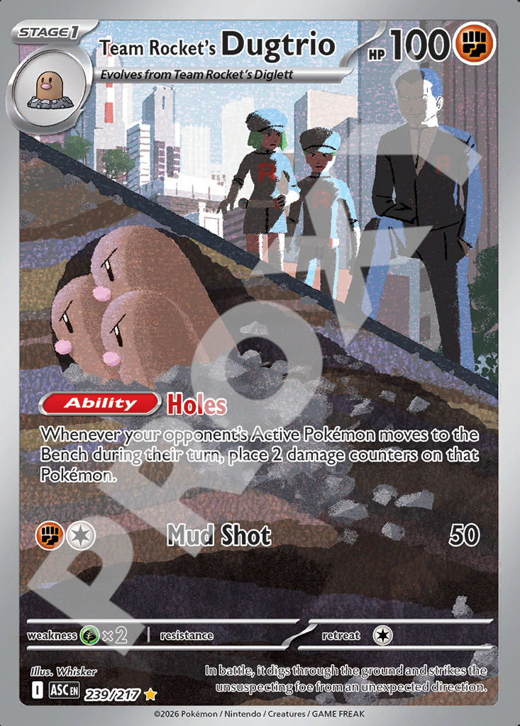 Team Rockets Dugtrio 239 – Ascended Heroes | The Proxy Lab