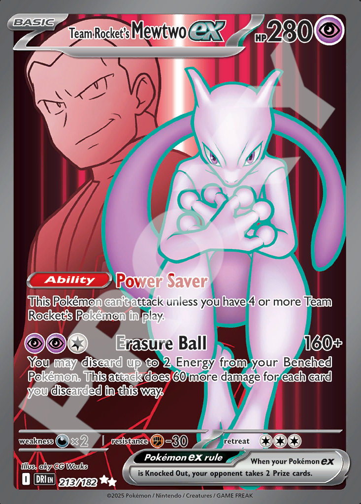 Team Rockets Mewtwo EX 213 – Destined Rivals | The Proxy Lab