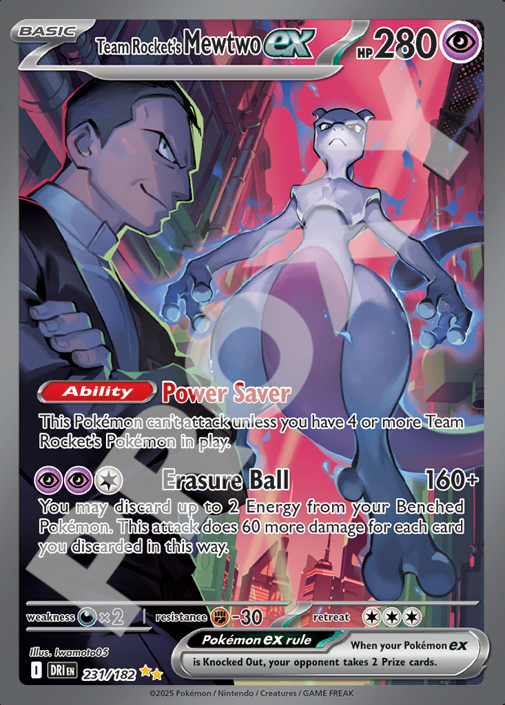 Team Rockets Mewtwo EX 231 – Destined Rivals | The Proxy Lab