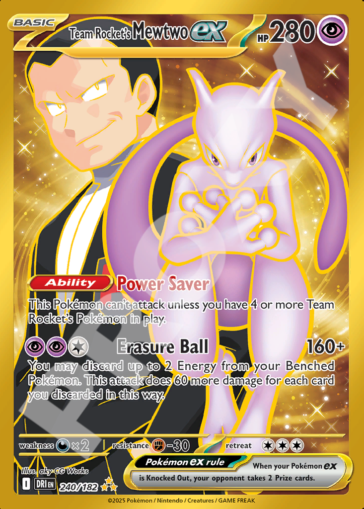 Team Rockets Mewtwo EX 240 – Destined Rivals | The Proxy Lab