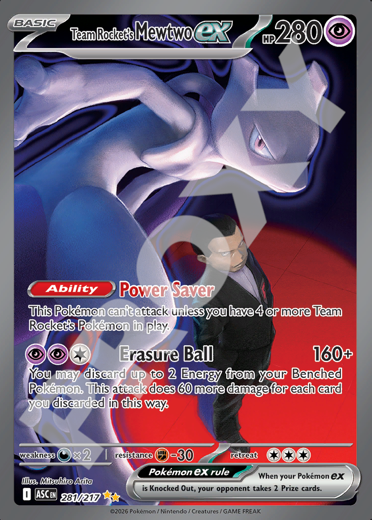 Team Rockets Mewtwo EX 281 – Ascended Heroes | The Proxy Lab