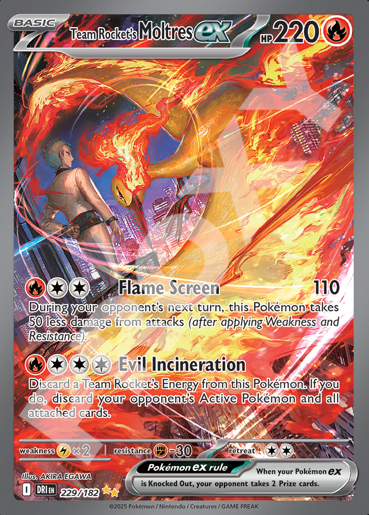 Team Rockets Moltres EX 229 – Destined Rivals | The Proxy Lab