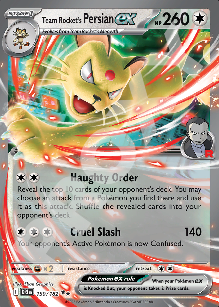 Team Rockets Persian EX 150 – Destined Rivals | The Proxy Lab