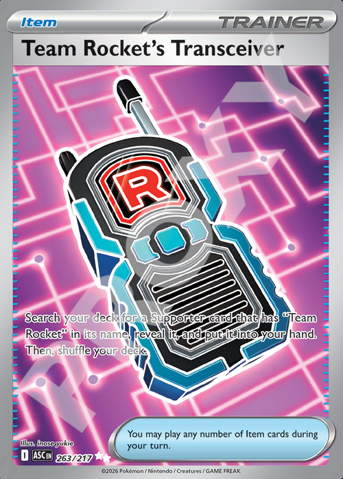 Team Rockets Transceiver 263 – Ascended Heroes | The Proxy Lab
