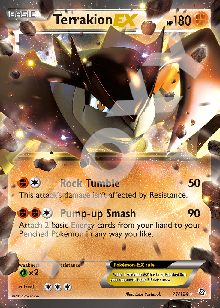Terrakion EX 71 – Dragons Exalted | The Proxy Lab
