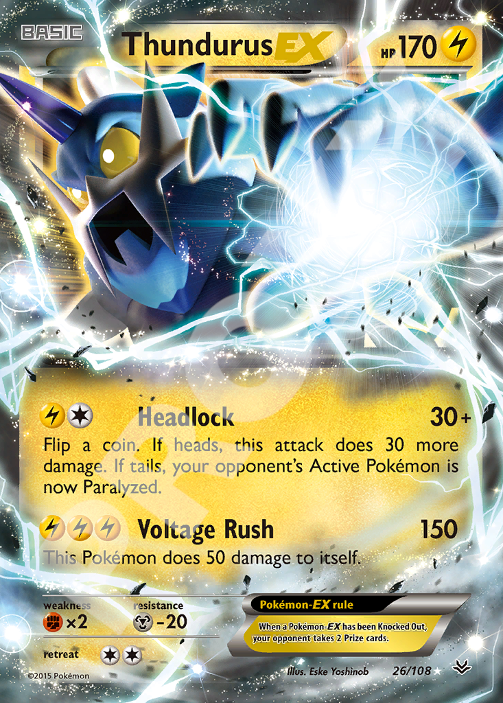 Thundurus EX 26 – Roaring Skies | The Proxy Lab