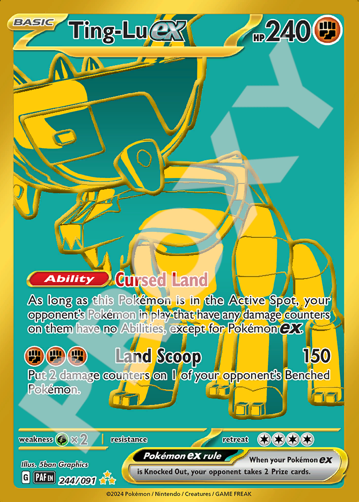 Ting-Lu EX 244 – Paldean Fates | The Proxy Lab