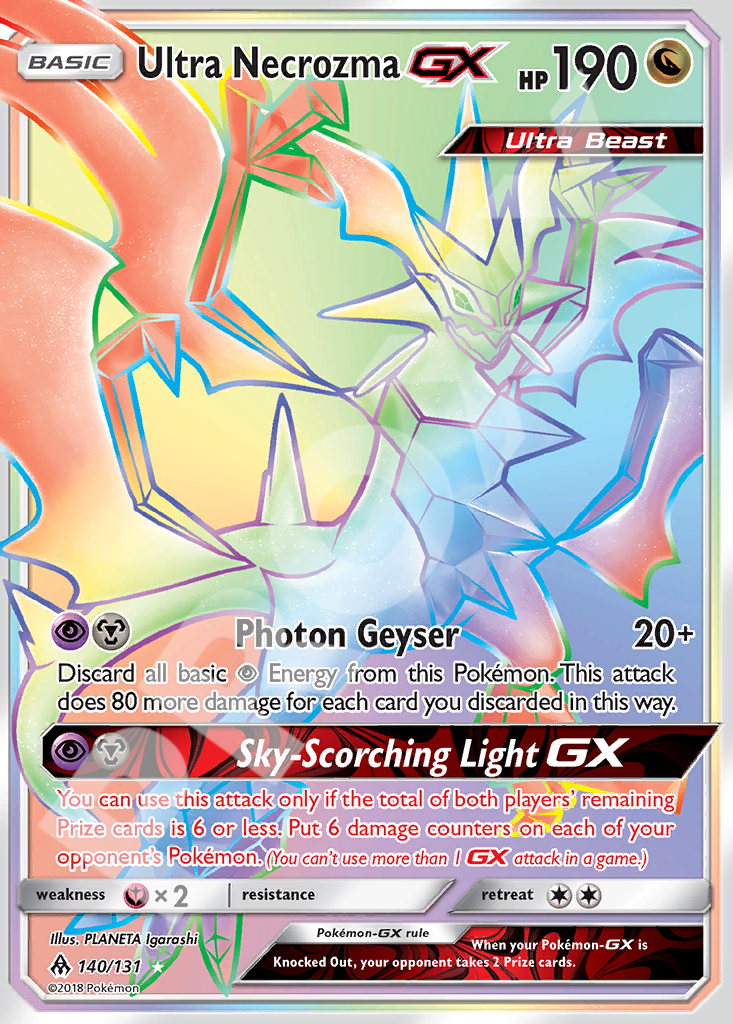 Ultra Necrozma GX 140 – Forbidden Light | The Proxy Lab