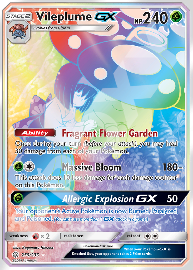 Vileplume GX 250 – Hidden Fates | The Proxy Lab