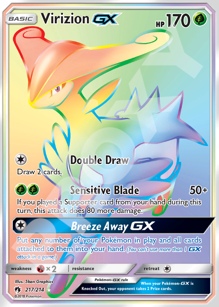 Virizion GX 217 – Lost Thunder | The Proxy Lab