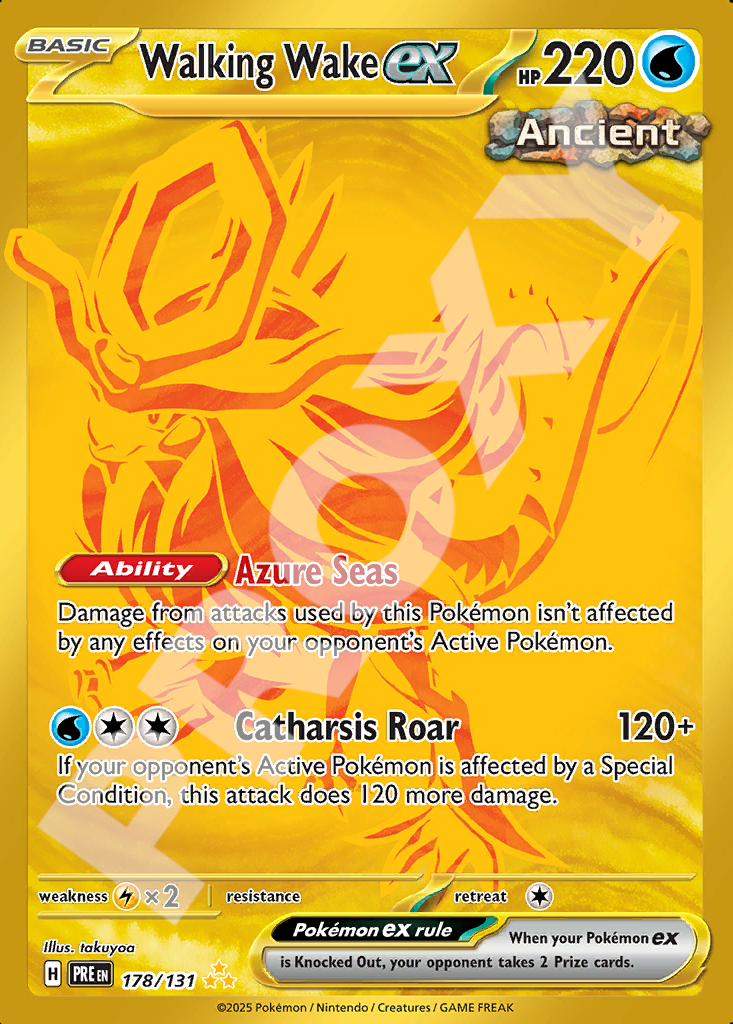 Walking Wake EX 178 – Prismatic Evolutions | The Proxy Lab