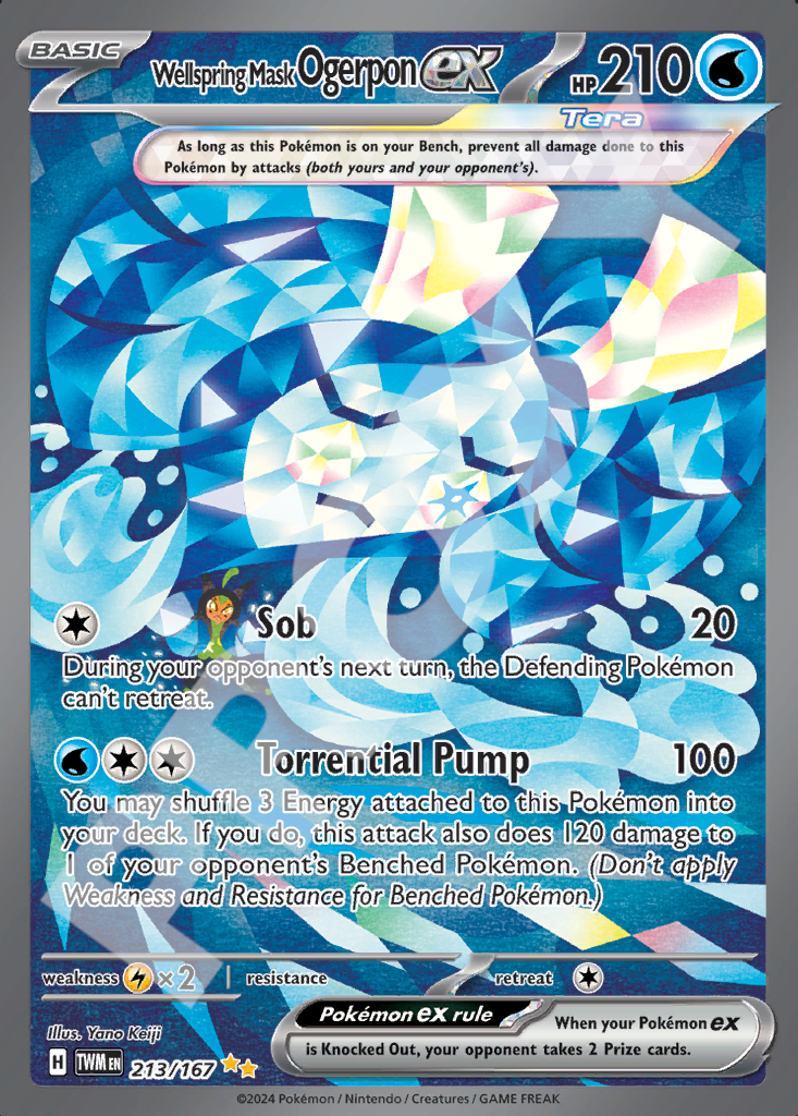 Wellspring Mask Ogerpon EX 213 – Twilight Masquerade | The Proxy Lab