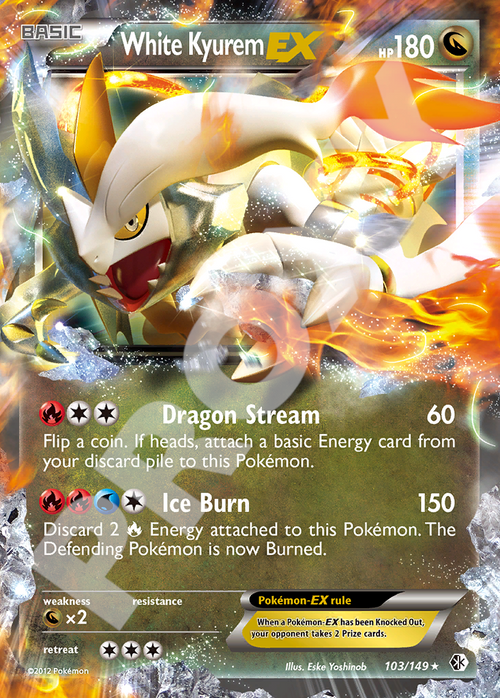 White Kyurem EX 103 – Boundaries Crossed | The Proxy Lab
