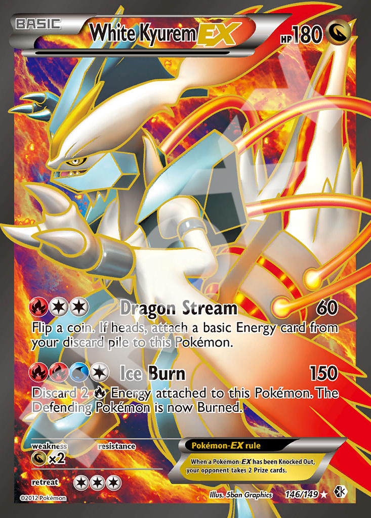 White Kyurem EX 146 – Boundaries Crossed | The Proxy Lab