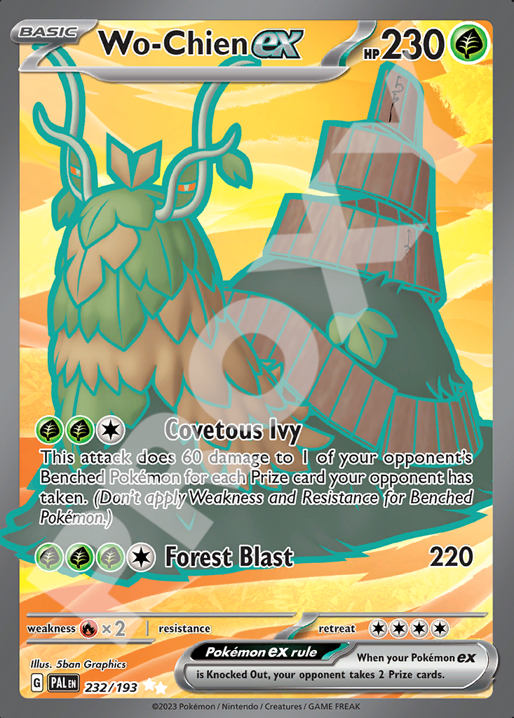 Wo-Chien EX 232 – Paldea Evolved | The Proxy Lab
