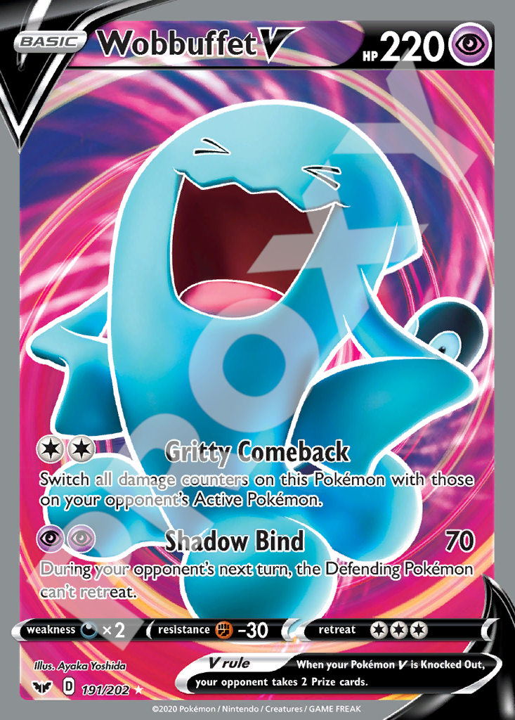 Wobbuffet V 191 – Sword & Shield | The Proxy Lab
