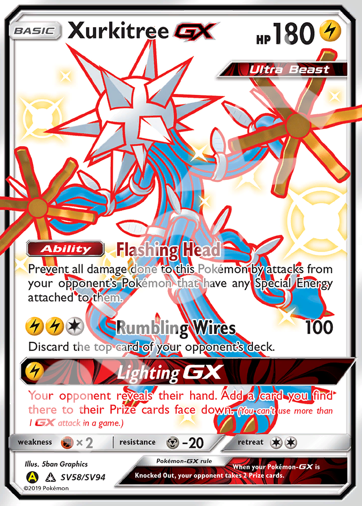 Xurkitree GX SV58 – Hidden Fates | The Proxy Lab