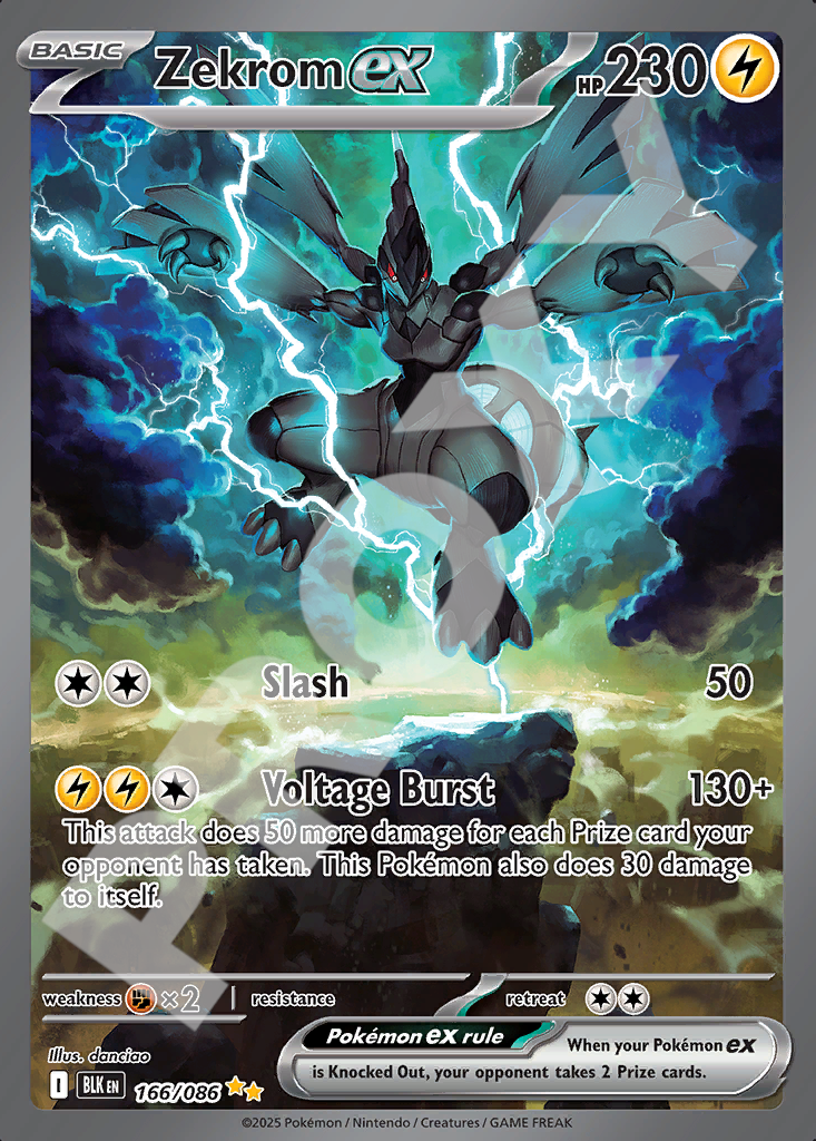 Zekrom EX 166 – Black Bolt | The Proxy Lab