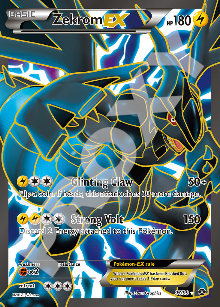 Zekrom EX 97 – Next Destinies | The Proxy Lab