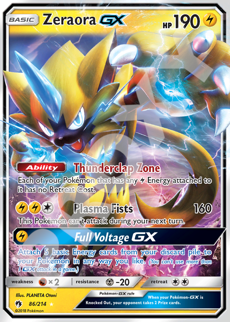 Zeraora GX 86 – Lost Thunder | The Proxy Lab