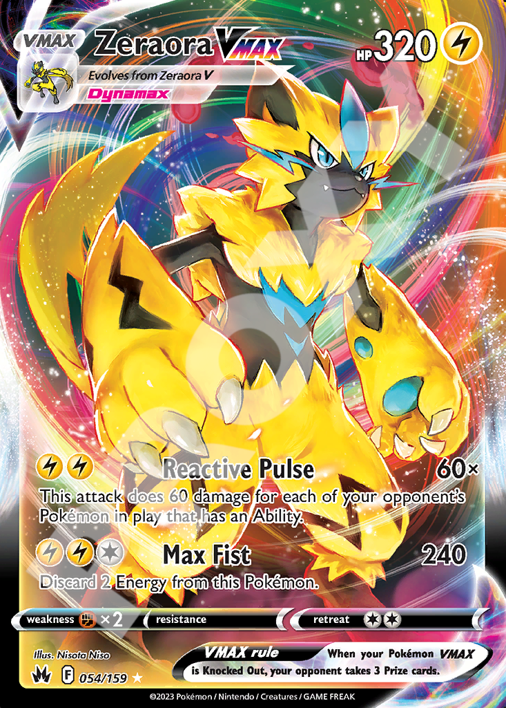 Zeraora VMAX 054 – Crown Zenith | The Proxy Lab