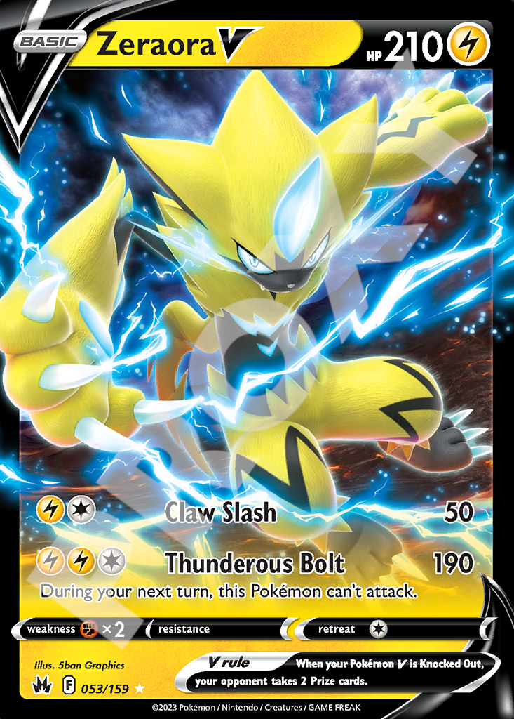 Zeraora V 053 – Crown Zenith | The Proxy Lab