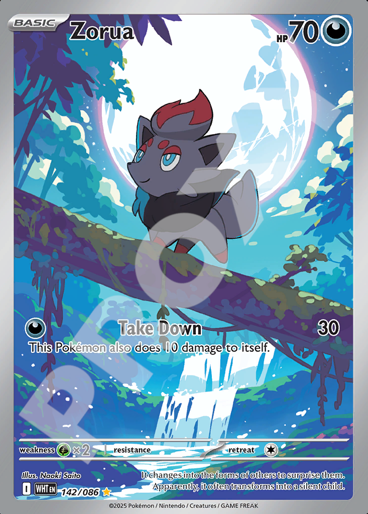Zorua 142 –  White Flare | The Proxy Lab