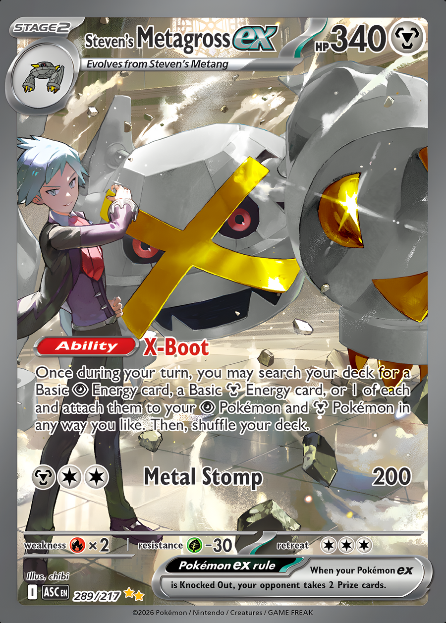 Custom Cards | Shiny Steven's Metagross ex