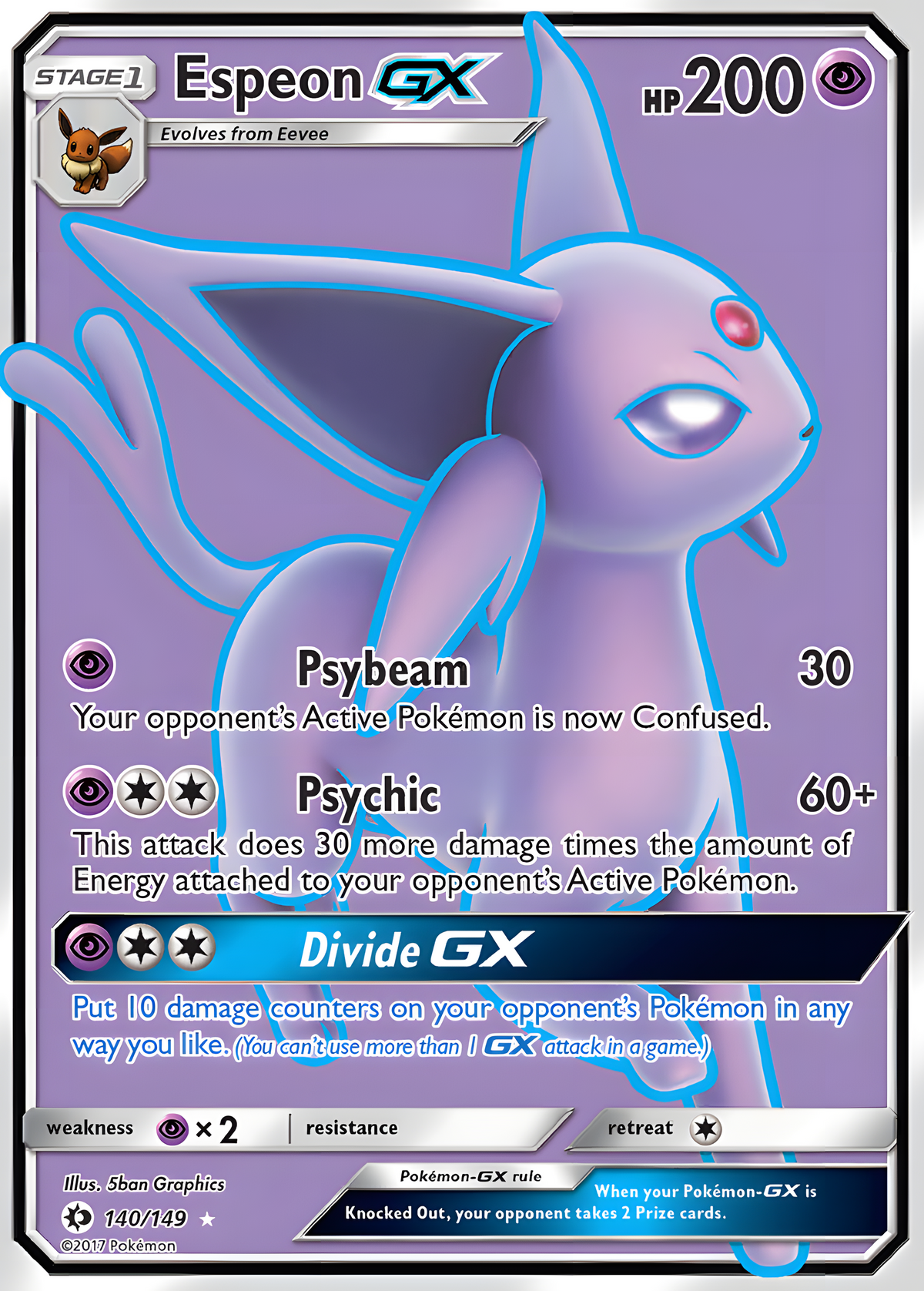 Sol y Luna | Colección Básica | Espeon GX 140