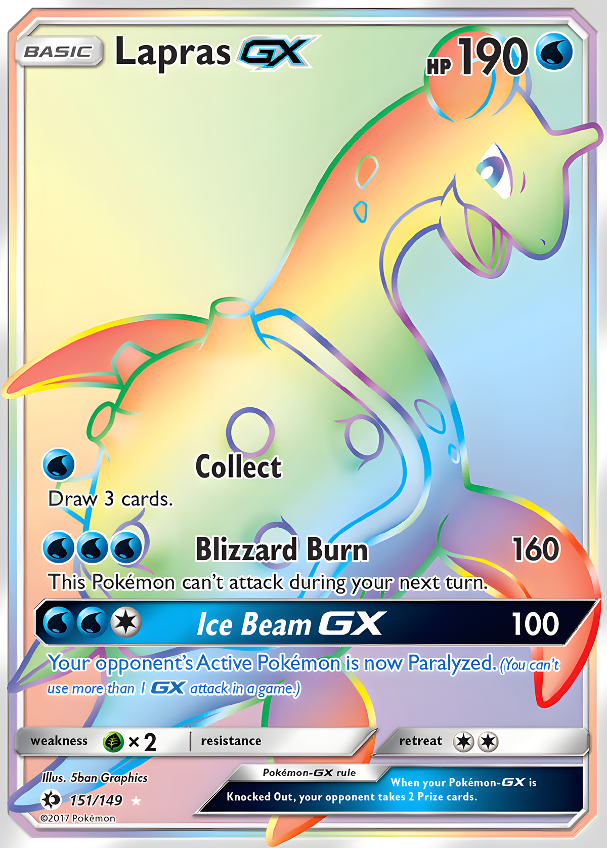 Sol y Luna | Conjunto Base | Lapras GX 151