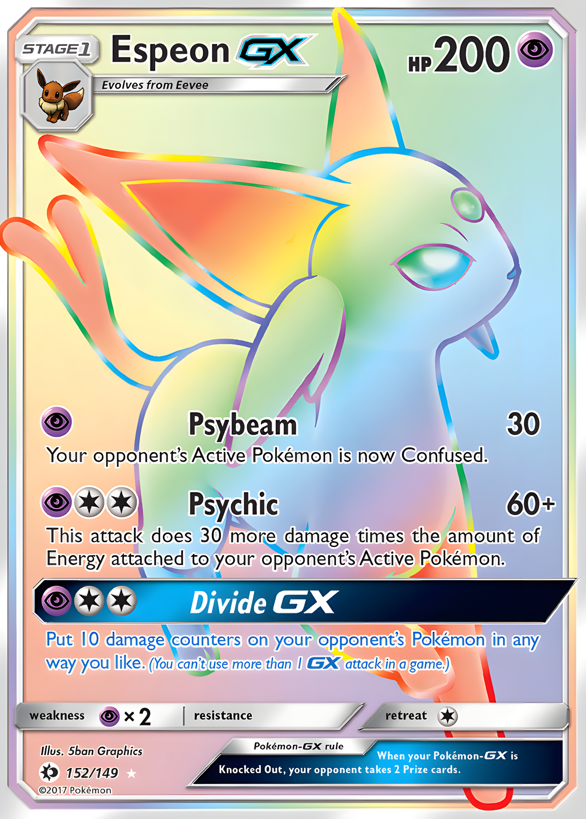 Sol y Luna | Colección básica | Espeon GX 152